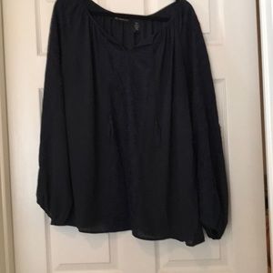 INC size 2x top100% poly lace 100% nylon shell